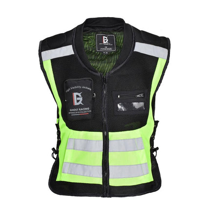 GHOST RACING GR-Y06 Motorcycle Riding Vest Safety Reflective Vest