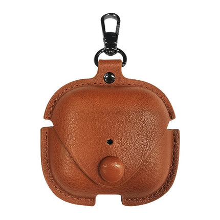 Funda protectora de piel sintética con hebilla de metal para AirPods 3, para AirPods 3