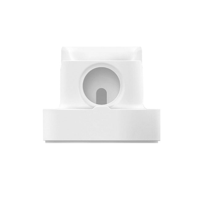 2 In 1 Smart Watch Charging Bracket Desktop Silicone Watch Charging Stand For Apple Watch, Black, White, Pink, Deep Blue, Grey