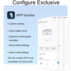 OPPO Enco Air2i In-Ear AI Call Noise Reduction Music Game Wireless Bluetooth Earphones, Enco Air2i (White), Enco Air2i (Black), Enco Air2i (Green)