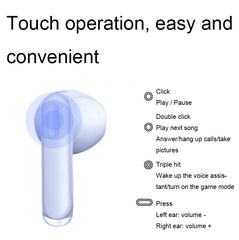 OPPO Enco Air3 Wireless Bluetooth 5.3 Semi-in-ear Call Noise Reduction Music Sports Earphones, Enco Air3 (Purple), Enco Air3 (White)