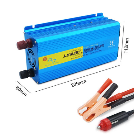 LVYUAN  2000W Car Home Pure Sine Wave Solar Inverter, 12V To 220V, 24V To 220V, 48V To 220V, 60V To 220V, 72V To 220V, 12V To 220V EU Plug, 12V To 220V UK Plug, 12V To 220V AU Plug