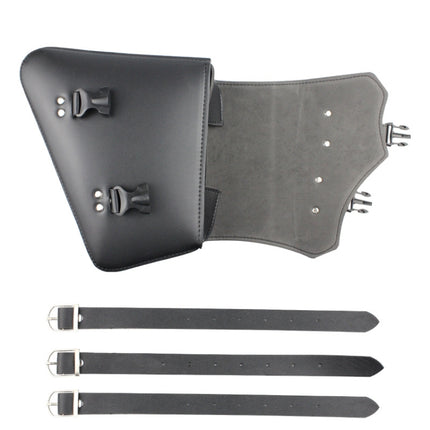 Motorcycle Side Box Package Fast Demolition Triangle Side Bag Leather Cycling Bag