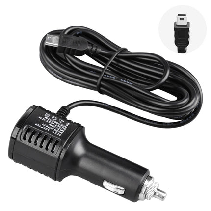 H519 Car Charger Driving Recorder Power Cord Dual USB With Display Charging Line, Specification:, Mini Straight, Mini Right Elbow, Mini Left Elbow, Micro Straight, Micro Left Elbow, Micro Right Elbow