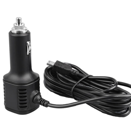 H519 Car Charger Driving Recorder Power Cord Dual USB With Display Charging Line, Specification:, Mini Straight, Mini Right Elbow, Mini Left Elbow, Micro Straight, Micro Left Elbow, Micro Right Elbow