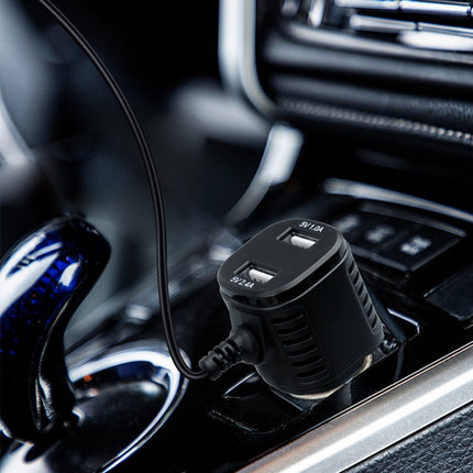H519 Car Charger Driving Recorder Power Cord Dual USB With Display Charging Line, Specification:, Mini Straight, Mini Right Elbow, Mini Left Elbow, Micro Straight, Micro Left Elbow, Micro Right Elbow