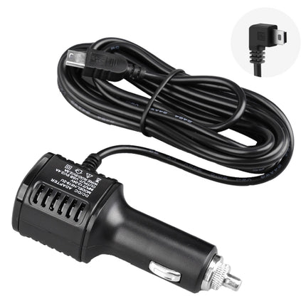H519 Car Charger Driving Recorder Power Cord Dual USB With Display Charging Line, Specification:, Mini Straight, Mini Right Elbow, Mini Left Elbow, Micro Straight, Micro Left Elbow, Micro Right Elbow