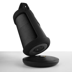 Funda protectora de silicona para altavoz Bluetooth Bose SoundLink Revolve, bolsa de transporte portátil, color negro y gris plateado