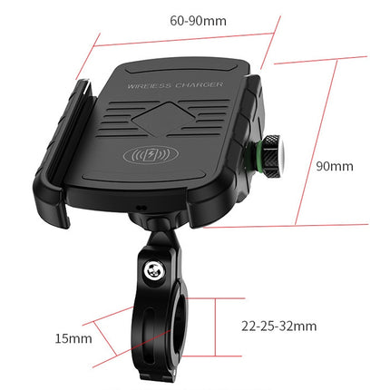 M9 Motorcycle Wireless Charging Mobile Phone Bracket 15W Fast Charging Mobile Phone Navigation Bracket