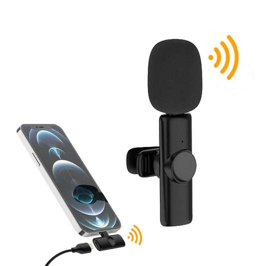 Lavalier Wireless Microphone Mobile Phone Live Video Shooting Small Microphone, 8 Pin Direct 1 To 1, Type C  1 To 1, Type-C 1 To 2