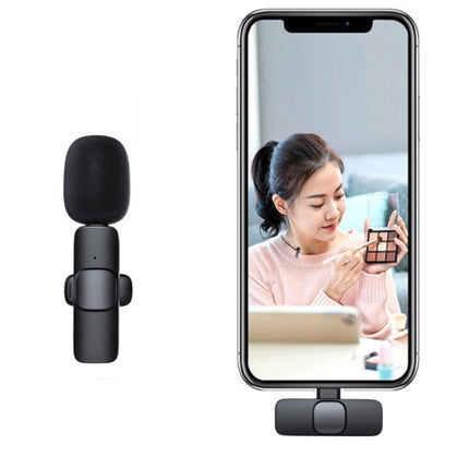 Lavalier Wireless Microphone Mobile Phone Live Video Shooting Small Microphone, 8 Pin Direct 1 To 1, Type C 1 To 2, 8 Pin Direct 1 To 2
