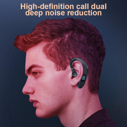 Q20 Bluetooth 5.2 Business Digital Display Sports Earhook Stereo Earphone, Q20 Black, Q20 White, Q20 Green, Q20 Pink, Q20 Yellow, Q20 Blue