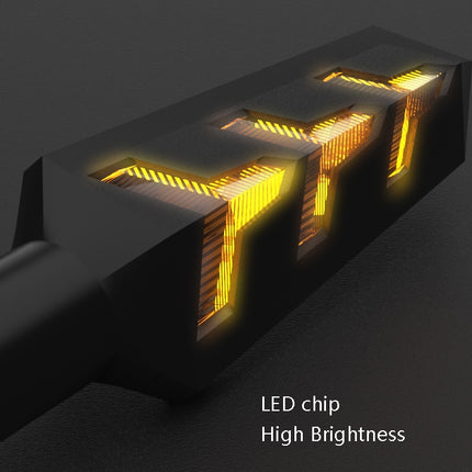 1 Pair VS6-6 Motorcycle LED Steering Tail Lamp 12V Flow Water Light Turn Lamp, VS6-6
