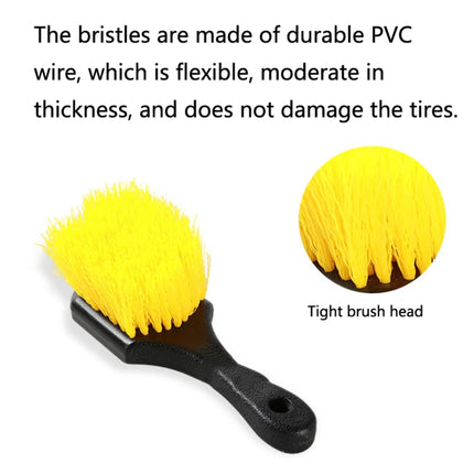 Automobile Tires Multifunctional Short-Handled Cleaning Long-Bristle Brush