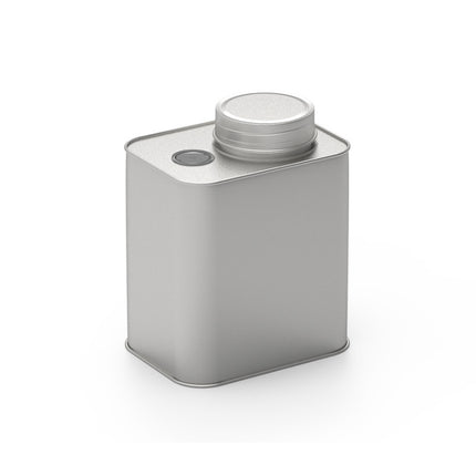 Square Tinplate Metal Sealed Cans Coffee Bean Powder Tin Cans, Specification: With Air Valve