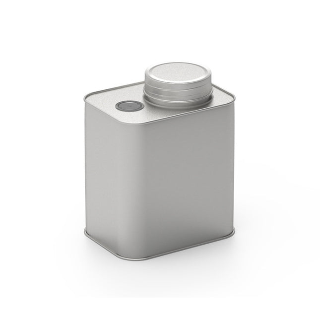 Square Tinplate Metal Sealed Cans Coffee Bean Powder Tin Cans, Specification: With Air Valve