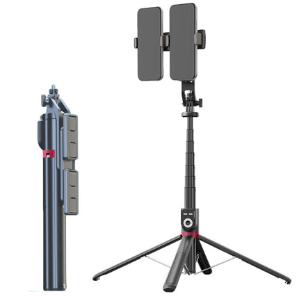 360-Degree Rotating Foldable Bluetooth Selfie Sticks Live Stand, Spec:, P220 TK (Double Clip), P225 TK (Double Clip)