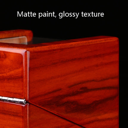 1+0 Automatic Strings Watch Box Varnished Rosewood Grain Watch Shaker, US Plug, Single, Rosewood Grain
