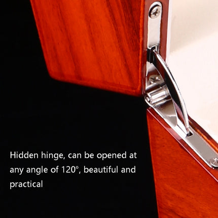 1+0 Automatic Strings Watch Box Varnished Rosewood Grain Watch Shaker, US Plug, Single, Rosewood Grain