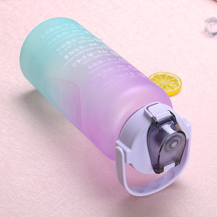Large-Capacity Sports Water Cup Outdoor Drop-Proof Portable Straw Water Bottle, 2L