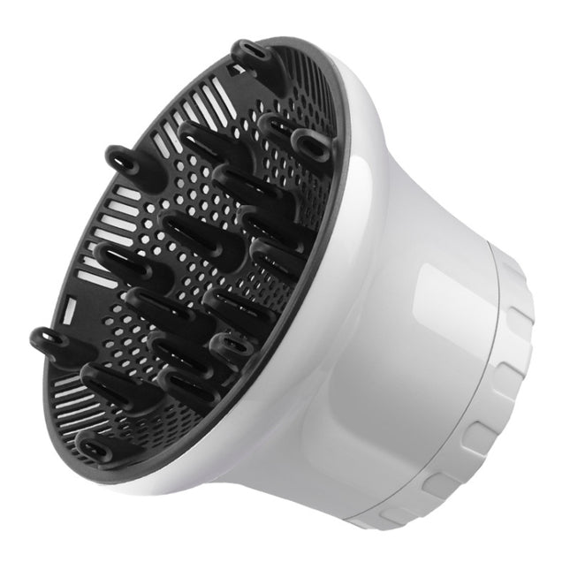 G8 Universal-Haardiffusor, anpassbar für Haartrockner, mit drehbarem Design, lockiges Haar, große Windhaube, weiß, schwarz