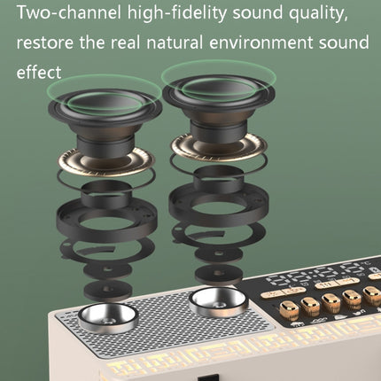 Manovo V1 Desktop White Noise Sleep Aid Speaker Home Alarm Clock Bluetooth Speaker