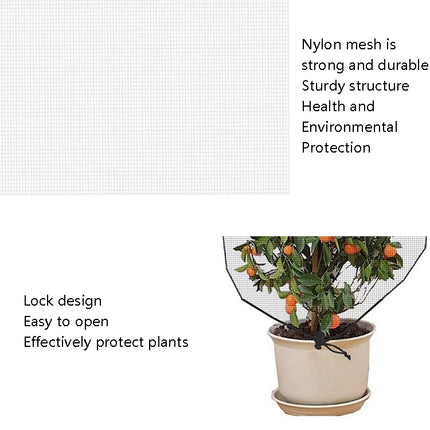 Plant Insect Cover Net With Drawstring Greenhouse Fruit Tree Bird Cover, 1x0.7m, 1x1.2m, 1x1.4m, 1.2x1.4m, 1x1.5m