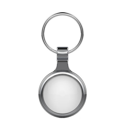 T1 Intelligent Bluetooth 5.0 Locator Bidirectional Alarm Tracker with Keychain, White, Black
