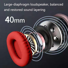 P9 Bluetooth 5.1 Subwoofer Wireless Headset Support AUX / TF Card, P9 (White), P9 (Red), P9 (Green), P9 (Blue)
