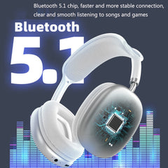 P9 Bluetooth 5.1 Subwoofer Wireless Headset Support AUX / TF Card, P9 (Black), P9 (White), P9 (Red), P9 (Green), P9 (Blue)