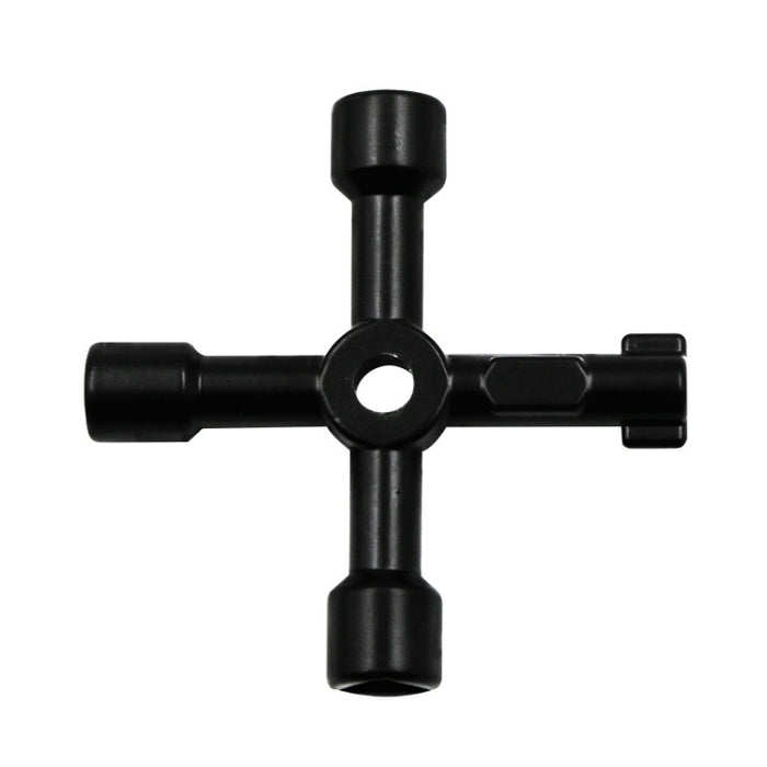 Elevator Water Meter Valve Cross Key Inner Triangle Wrench, Style: A Black, A Black, A Blue, B Silver, D Silver Center Six-side/Square Hole, E Silver, F Silver, D Silver Center Double-sided Square Hole