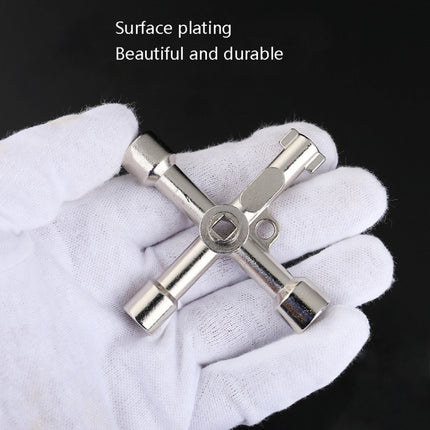 Elevator Water Meter Valve Cross Key Inner Triangle Wrench, Style: A Black, A Black, A Blue, B Silver, D Silver Center Six-side/Square Hole, E Silver, F Silver, D Silver Center Double-sided Square Hole