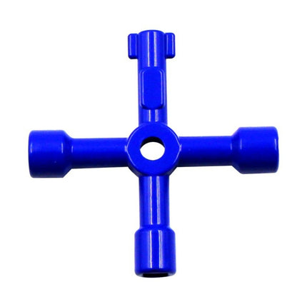 Elevator Water Meter Valve Cross Key Inner Triangle Wrench, Style: A Black, A Black, A Blue, B Silver, D Silver Center Six-side/Square Hole, E Silver, F Silver, D Silver Center Double-sided Square Hole