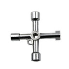 D Silver Center Six-side/Square Hole
