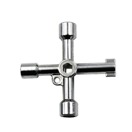 Elevator Water Meter Valve Cross Key Inner Triangle Wrench, Style: A Black, A Black, A Blue, B Silver, D Silver Center Six-side/Square Hole, E Silver, F Silver, D Silver Center Double-sided Square Hole