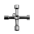 D Silver Center Double-sided Square Hole