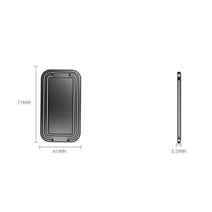 Soporte de metal plegable cuadrado con soporte giratorio para teléfono de escritorio, soporte de anillo plegable cuadrado (negro), soporte plegable cuadrado (oro rosa), soporte plegable cuadrado (plata espacial)