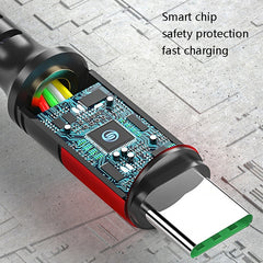 3 in 1 USB to Dual Type-C + Micro USB Quick Charging Sync Data Cable, Output:, 3A (Gold), 3A (Red), 3A (Black), 3A (Blue), 5A (Gold), 5A (Red), 5A (Black), 5A (Blue)