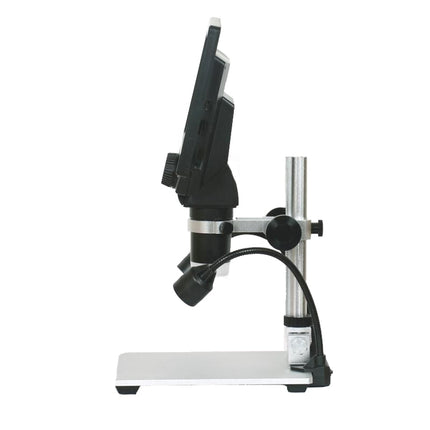 Microscopio electrónico portátil de escritorio digital con pantalla LCD de 7 pulgadas G1200D, 1200X, enchufe de la UE con batería, enchufe de EE. UU. con batería, enchufe de AU con batería, enchufe de UK con batería
