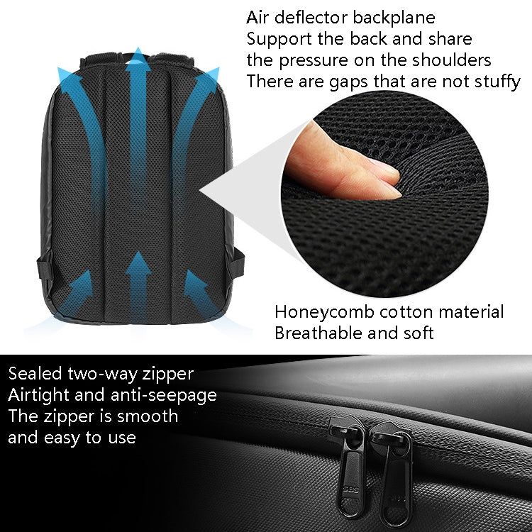 LED Display Backpack Smart Advertising Screen Waterproof PU Backpack
