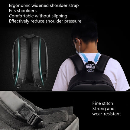 LED Display Backpack Smart Advertising Screen Waterproof PU Backpack