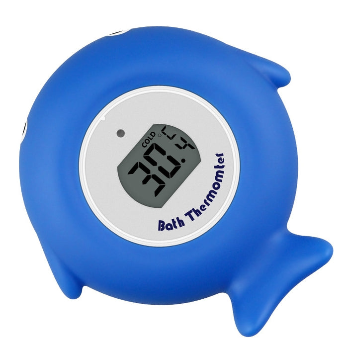 2 PCS Little Fish Baby Bath Electronic Thermometer Bathtub Pool Water Thermometer, Blue, Pink