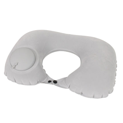 Travel Inflatable Press U-Shaped Neck Guard Pillow, Flocked U009-01（Peacock Green ）, Flocked U009-03（Light Gray）, Flocked U009-04（Medium Blue）, Flocked U009-02（Rose Red）, Flocked U009-05（Dark Blue）, Flocked U009-060（Sky Blue）, Flocked U009-070（Orange） ...
