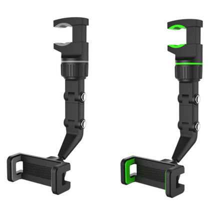 Multifunctional Vehicle-mounted Video Shooting Rearview Mirror Bracket, Green, Grey