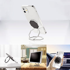 2 PCS Metal Sticky Mobile Phone Ring Holder Desktop Stand