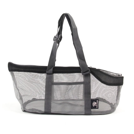 Pttie Baggie Panoramic Breathable Dog Outing Handbag, 0901A Grey + Black, 0901B Grey + Blue, 0901C Grey + Orange