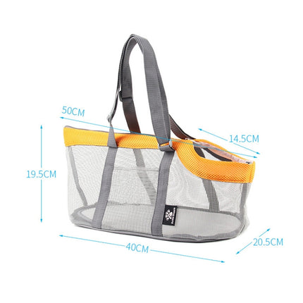 Pttie Baggie Panoramic Breathable Dog Outing Handbag, 0901A Grey + Black, 0901B Grey + Blue, 0901C Grey + Orange