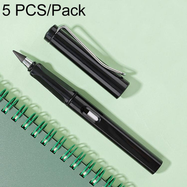 5 PCS No Ink No Need To Sharpen Drawing Sketch Pen Not Easy To Break Erasable HB Writing Pencil, Black, Red, Yellow, Green, Blue, White, Makaron Yellow, Makaron Green, Makaron Blue, Makaron Pink, Makaron Purple, Pink