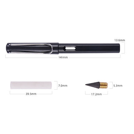 5 PCS No Ink No Need To Sharpen Drawing Sketch Pen Not Easy To Break Erasable HB Writing Pencil, Black, Red, Yellow, Green, Blue, White, Makaron Yellow, Makaron Green, Makaron Blue, Makaron Pink, Makaron Purple, Pink