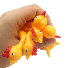 10 PCS Stretching Finger Ejection Turkey Sticky Tricky Toy, 10 PCS Turkey